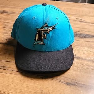 New Era 5950 pro model Flordia Marlins Retro Hat Sz 7-1/8